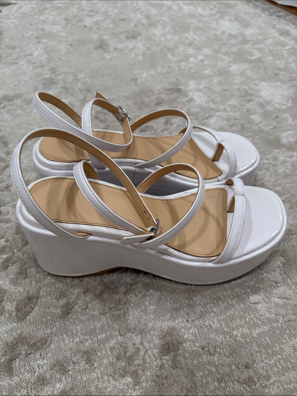 Urban Outfitters White Platform Sandals